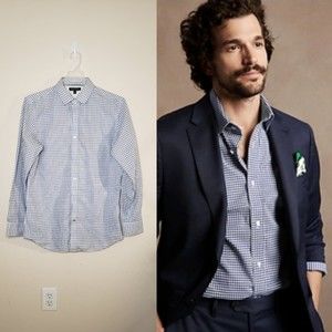 Banana Republic Slim Fit Button Down Shirt Size L